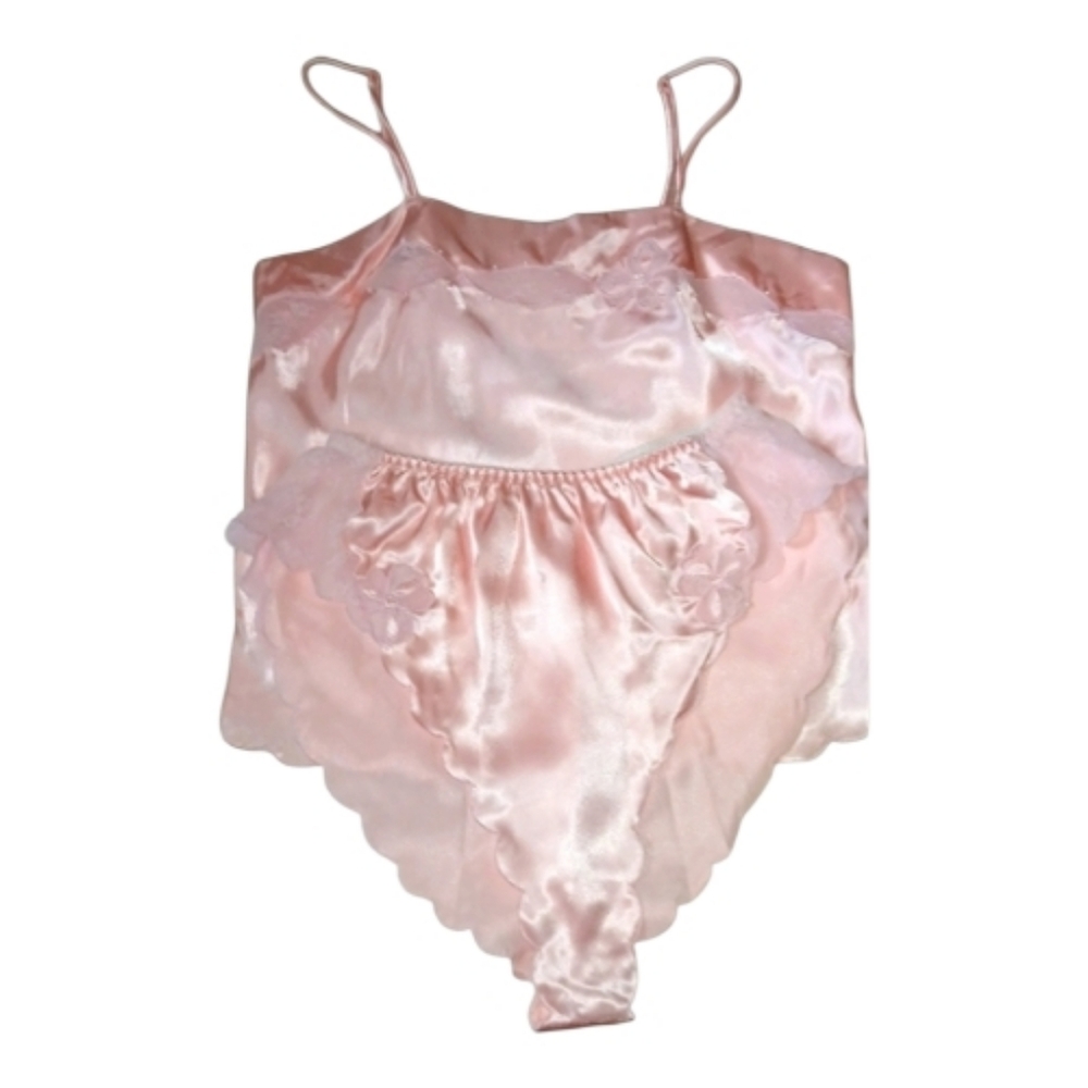 2pc Silky Pink Sleepwear Set - M